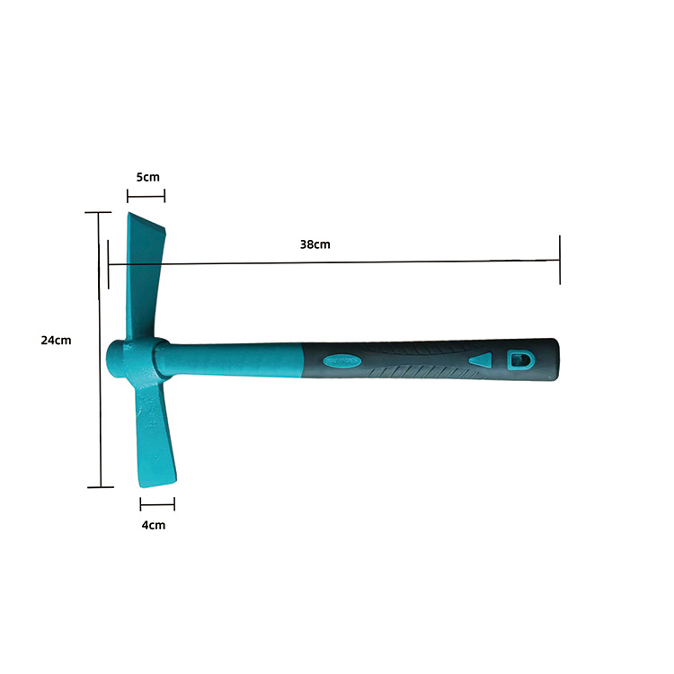 Multi-purpose axe with oval fiber handle