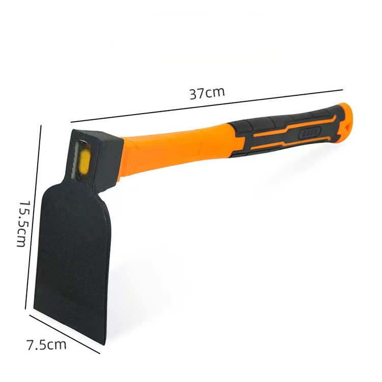 Square-headed fiber flat hoe