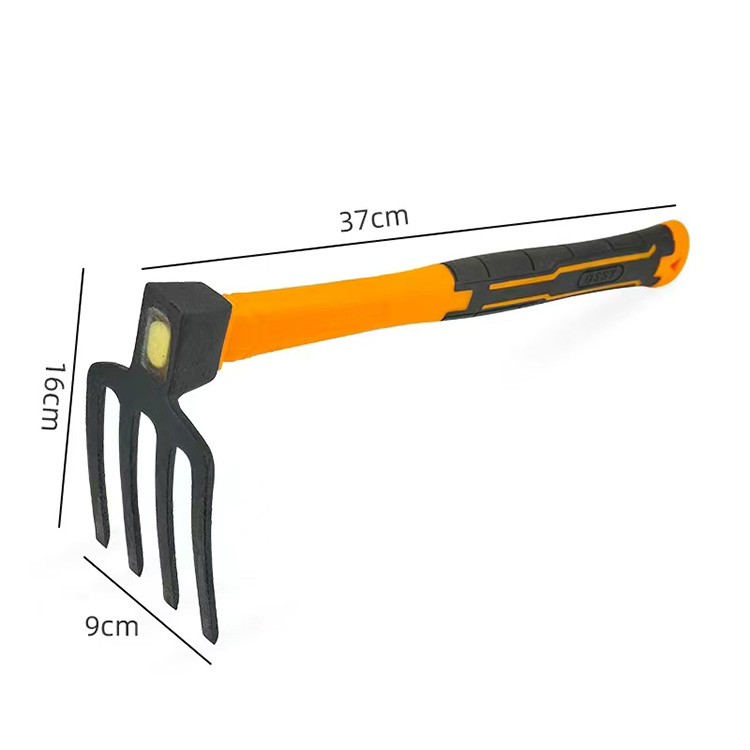 Square-headed fiber single rake